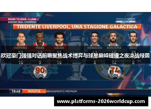 欧冠豪门强强对话前瞻聚焦战术博弈与球星巅峰碰撞之夜决战绿茵